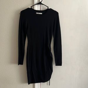 Abercrombie long sleeve black dress